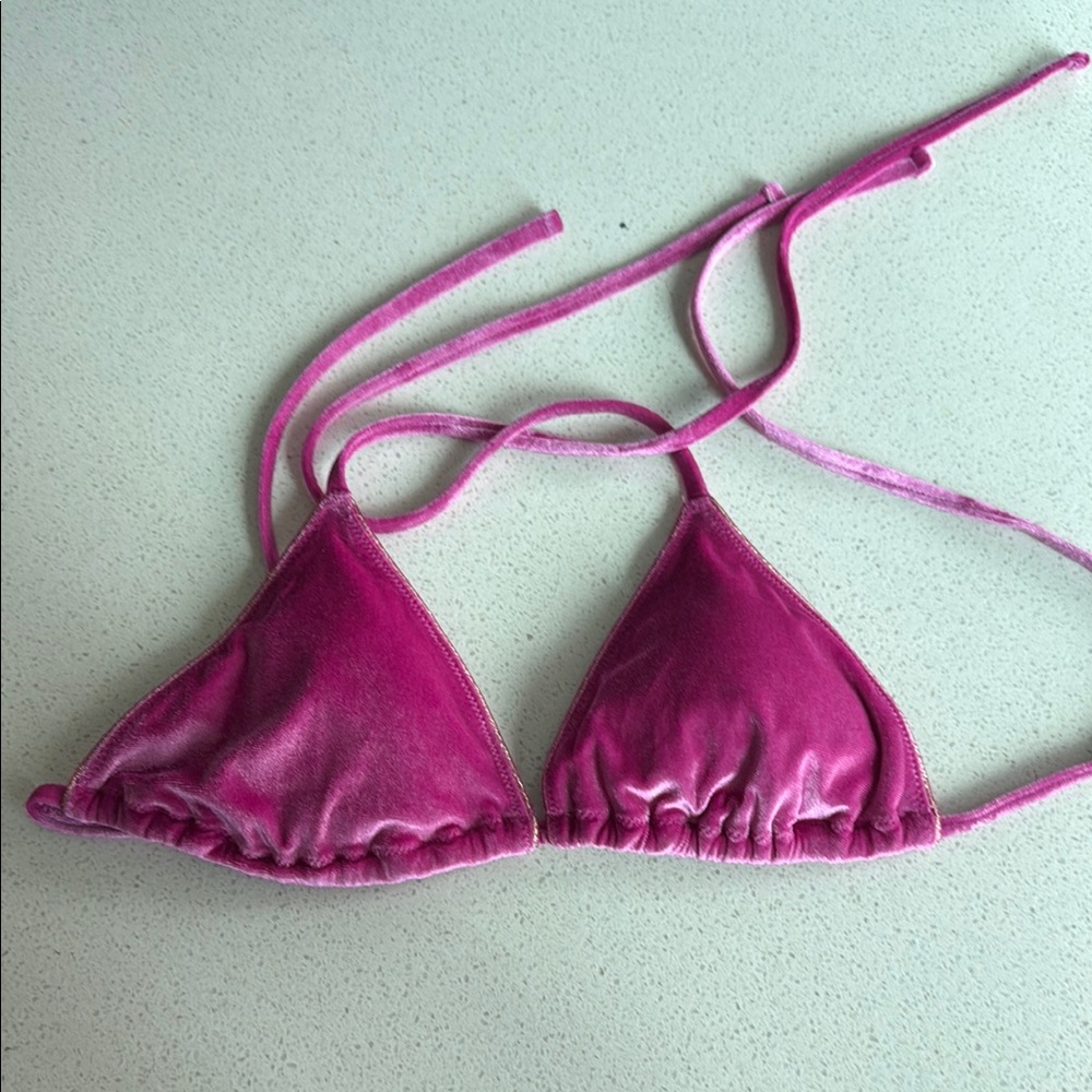 NWOT Victoria secret velour velvet swim top